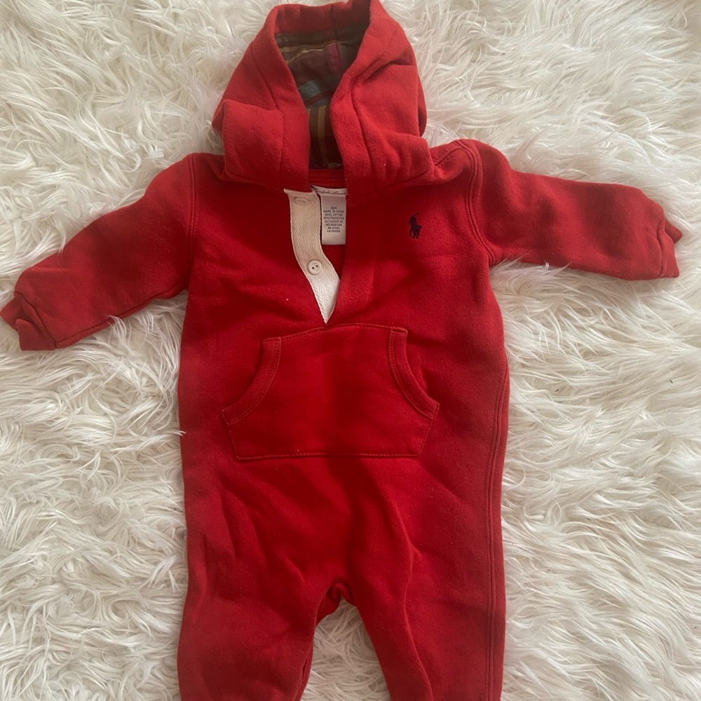 Ralph Lauren Red Kids One Piece